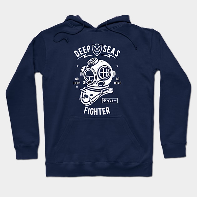 Deep Sea Fighter Hoodie by Rebus28